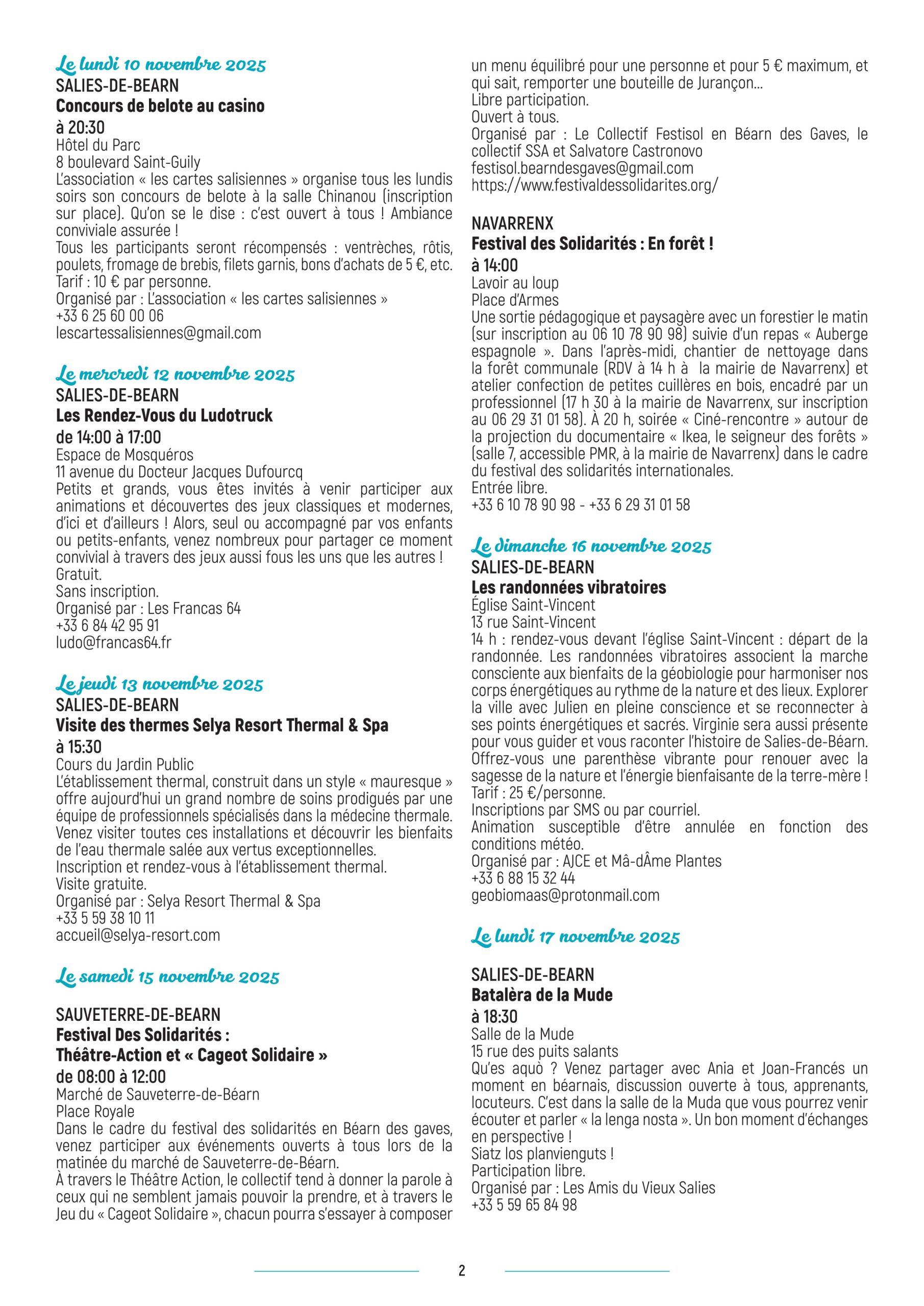 Salies Thermes Agenda-animations curiste location appartement-08-11-25-au-23-11-25 p2