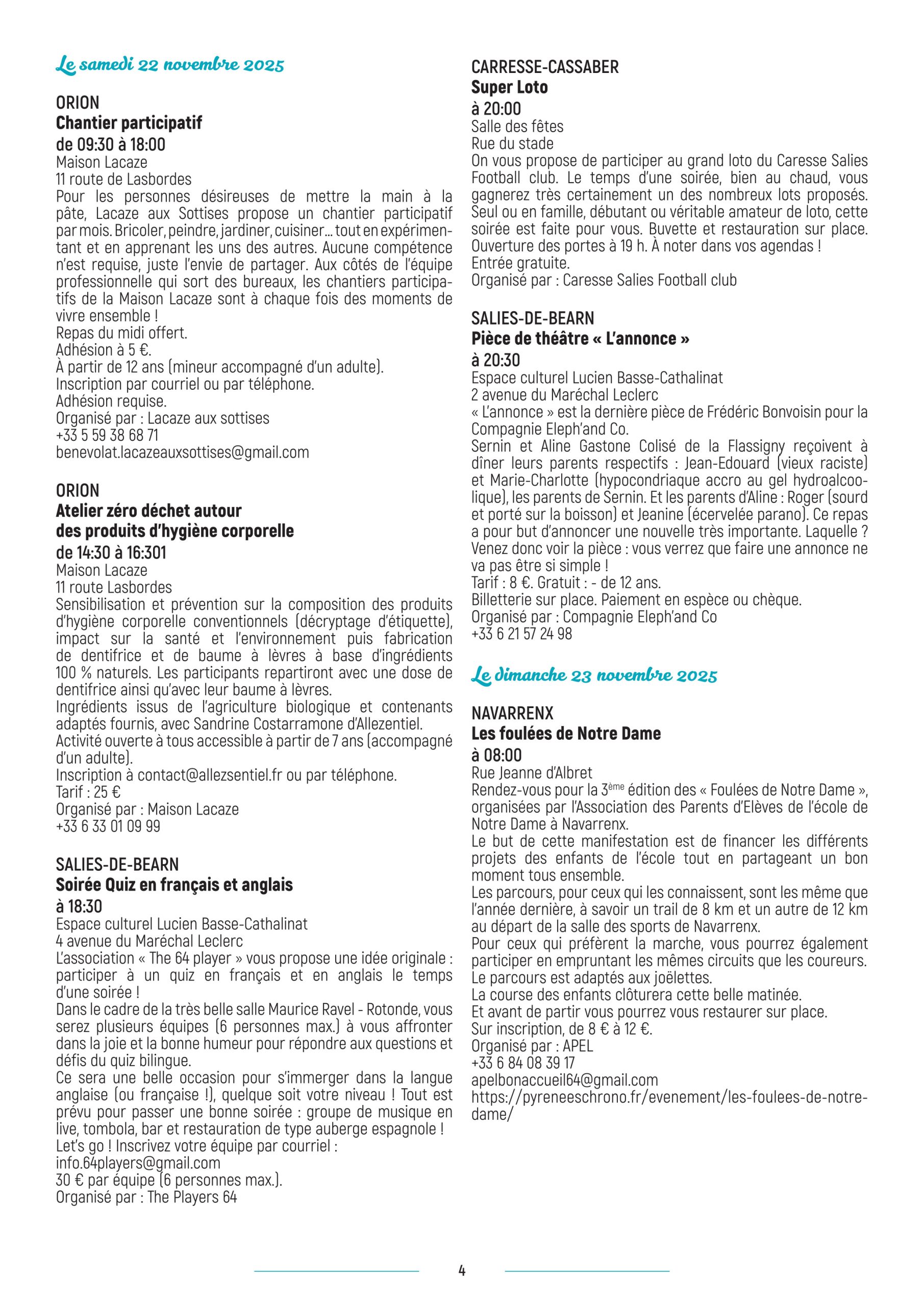 Salies Thermes Agenda-animations curiste location appartement-08-11-25-au-23-11-25 p4