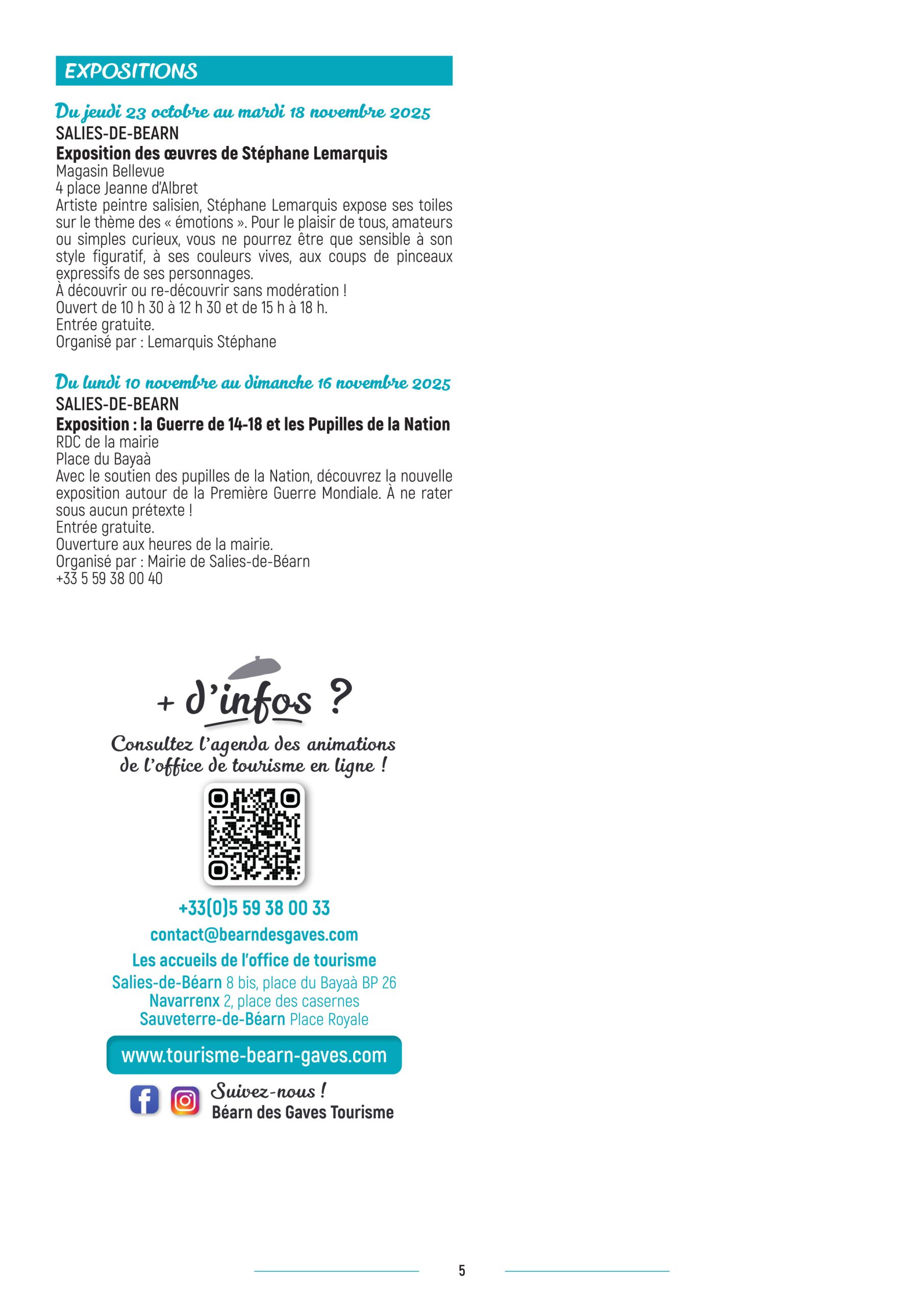 Salies Thermes Agenda-animations curiste location appartement-08-11-25-au-23-11-25 p5